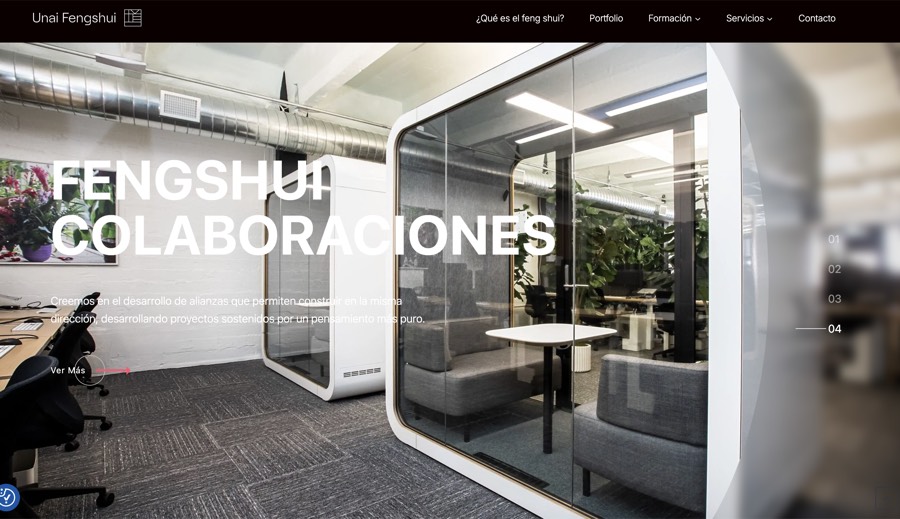 Sitio web diseñado para Unai Fengshui
